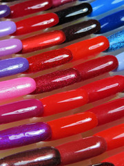 Nail patterns in many colors