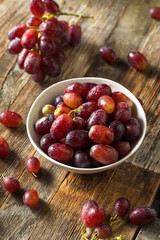 Raw Organic Purple Red Grapes