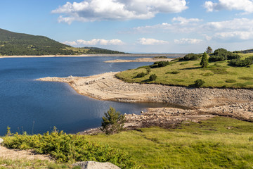 Naklejka premium Panorama of Belmeken Reservoir, Rila mountain, Bulgaria