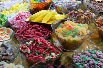 Multi-colored oriental spices