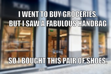 Shopping problems meme