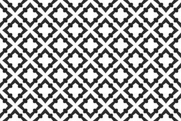 Fototapeta premium Seamless geometric pattern design illustration. Background texture. In black, white colors.