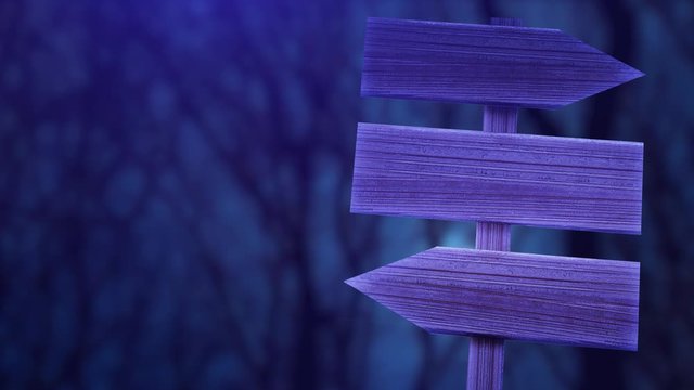 dark wooden plaque at night, against the background of the night forest, dark scary composition