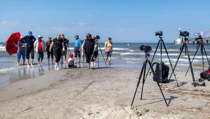 Fotografen an der Ostsee