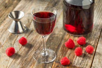 Red Organic Raspberry Liqueur