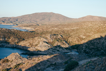 gulf in the mediterranean sea with cliffs and rocks