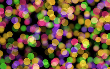 colored bokeh party lights