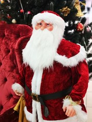 santa claus with a bag of gifts