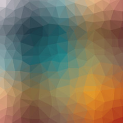 Fototapeta premium Abstract Trianglify gradient Generative Art background illustration