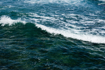 Fototapeta na wymiar open sea waves