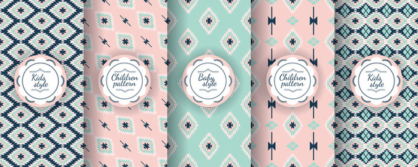 Set of premium motifs for wine packaging.