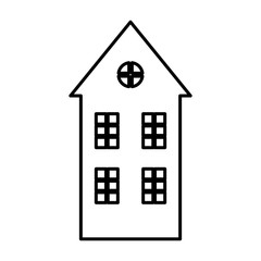 big house redidential design thick line