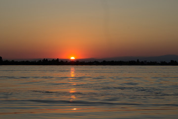 Obraz premium sun set in Italy