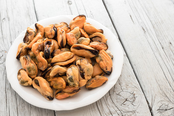 Tasty mussels without hood