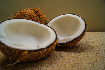 coconut, massage, sand, oil, coconut oil, obsidian, rocks, hot stones, alternative therapies,...