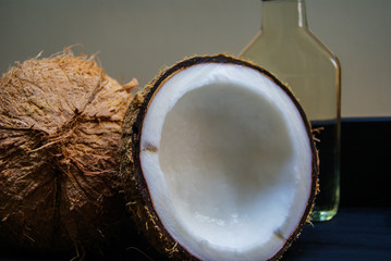 coconut, massage, sand, oil, coconut oil, obsidian, rocks, hot stones, alternative therapies,...