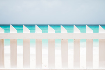Fence on the beach