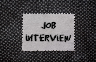 Job Interview words written on a chalkboard