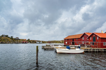 Gebäude in Mollösund in Schweden