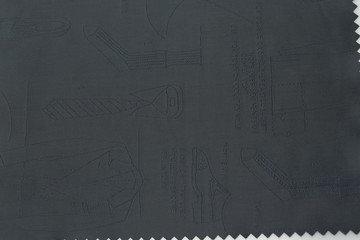 Fabric texture drawing on fabric