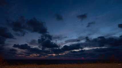 Beautiful cloudscape over Black sea