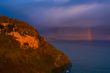 Fototapeta premium Mount Candina, Sonabia, Castro Municipality, Liendo Valley, Montaña Oriental Costera, The Way of Saint James, Cantabrian Sea, Cantabria, Spain, Europe