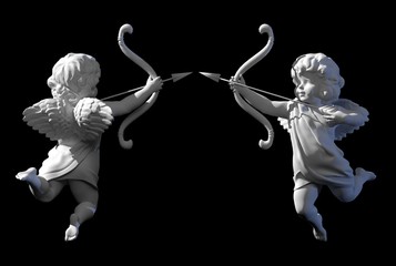 cupid angel for valentines day 3D render