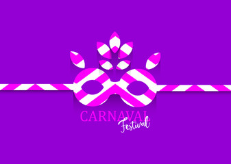 Greeting card design carnaval festival vector eps 10