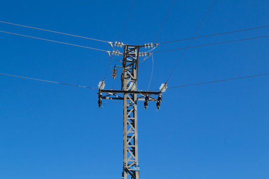 Large electricity pylon