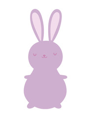 cute rabbit cartoon character toy icon