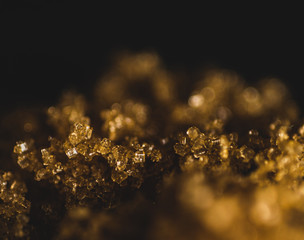 Macro photography of Brown Sugar 