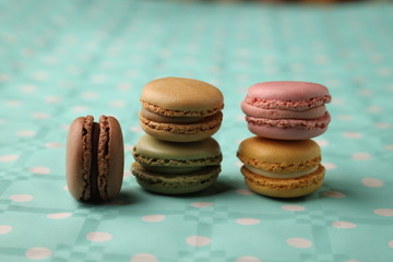 delicious colorful candies called macarons