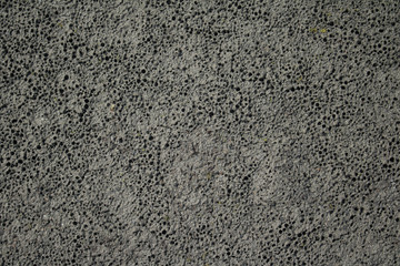 Texture of dried bubbles in sand of dried riverbed