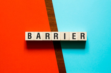 Barrier word concept on cubes