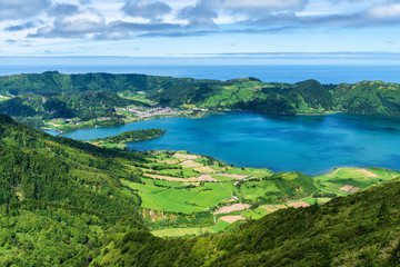 Lush vibrant rural countryside with pastures and meadows