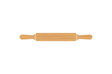 Rolling pin icon flat style
