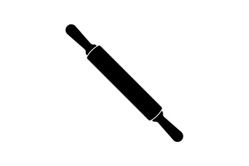 Rolling pin icon flat style