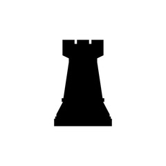 Chess rook icon simple design
