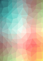 Fototapeta premium Abstract Trianglify gradient Generative Art background illustration