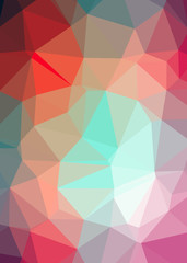 Fototapeta premium Abstract Trianglify gradient Generative Art background illustration