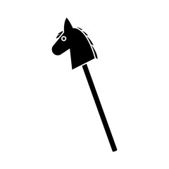 Isolated woodhorse icon