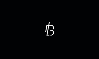 Alphabet letter monogram icon logo BL or LB