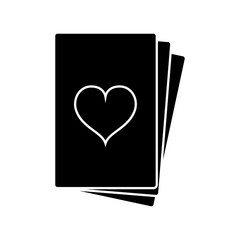 Isolated poker cards