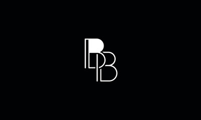 Alphabet letter monogram icon logo BB