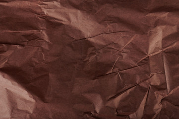 Crumpled paper for wrapping gift