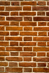 Obraz premium brick red wall and house background. brick house.