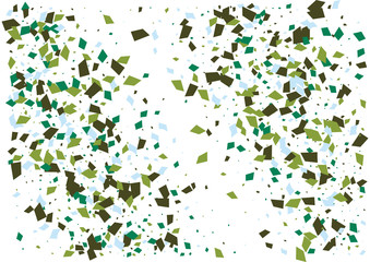 Festive color rectangle confetti background. Abstract frame confetti texture for holiday, postcard, poster, website, carnivals, birthday and children's parties. Cover confetti mock-up. Wedding card