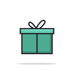 simple gift box design icons  for your web site design, logo, app, UI, vector illustration