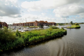 Ueckermünde, die Uecker am Ueckerkopf