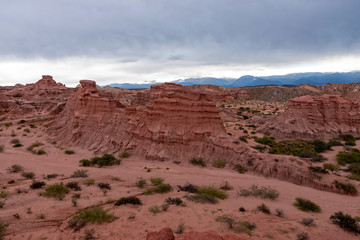 Views of Quebrada de las Conchas landmark in Salta, northern Argentina